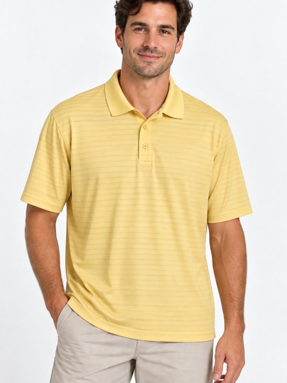 Bolle Men's Short Sleeve Performance Tech Polo 2XL (Yellow)